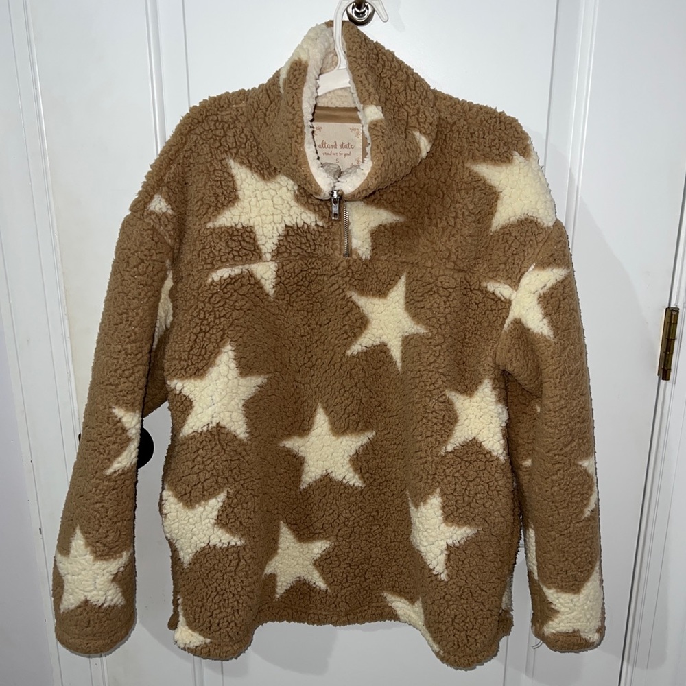Altar’d State Star Sherpa Quarter Zip Jacket